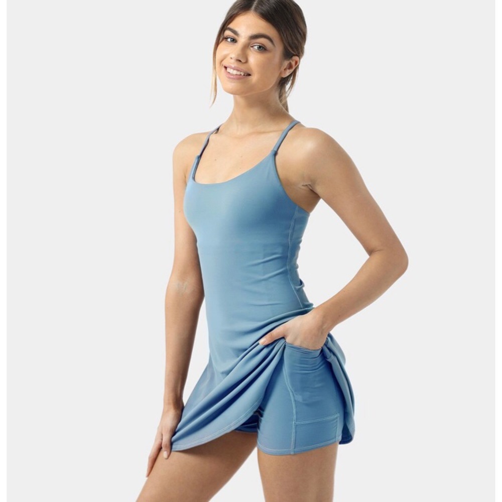 NWT! Halara In my feels Everyday dress XS Blue